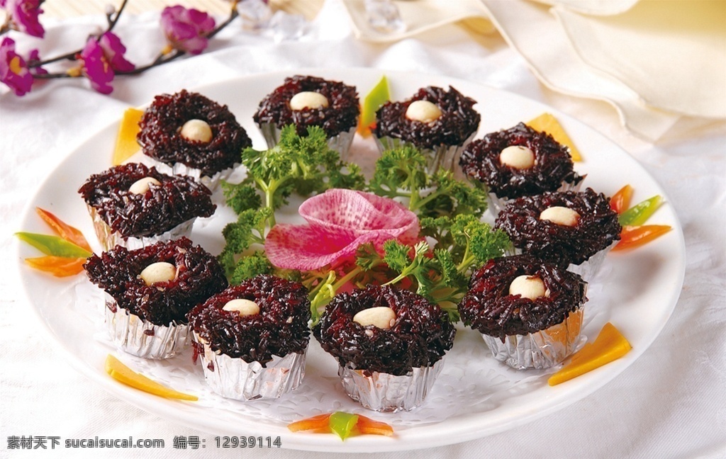 莲籽 黑 米糕 莲籽黑米糕 美食 传统美食 餐饮美食 高清菜谱用图