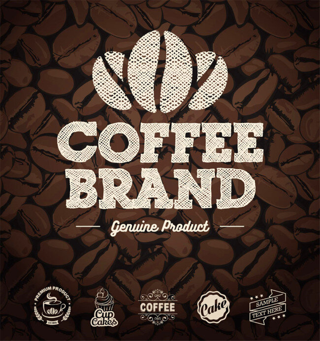 咖啡 图标 咖啡豆 背景 图标设计 矢量图标 卡通图标 图形 图案 按钮图标 标志图标 矢量素材 黑色 字母