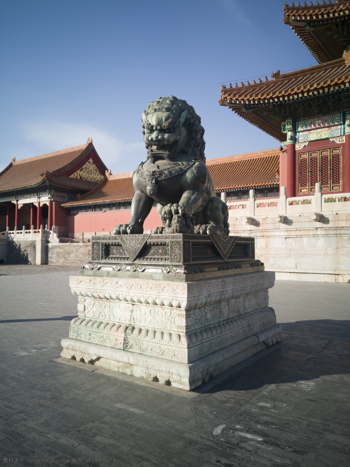 故宫铜狮 狮子 故宫 铜狮 瑞兽 中国 传统 守卫 威猛 气势 皇家 北京 高清大图 建筑园林 雕塑