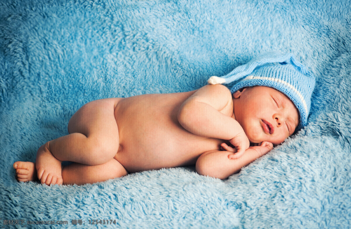 睡 毛毯 上 新生 婴儿 睡在毛毯 宝宝 新生婴儿 宝贝 baby 儿童图片 人物图片