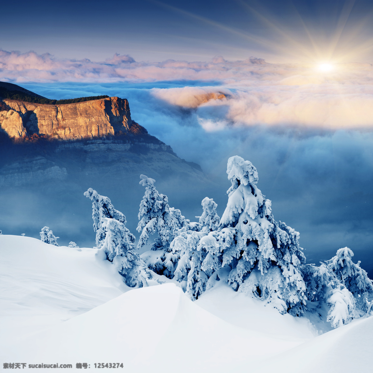 美丽 雪山 阳光 自然景色 风景 雪景 山水风景 风景图片