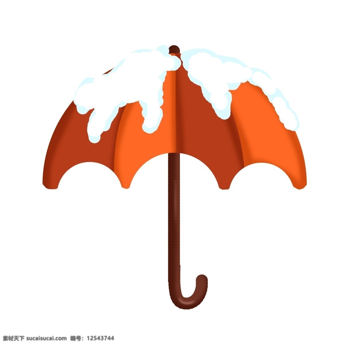黄色 积雪 雨伞 插画 白色的积雪 漂亮 手绘积雪雨伞 卡通积雪雨伞 积雪雨伞装饰