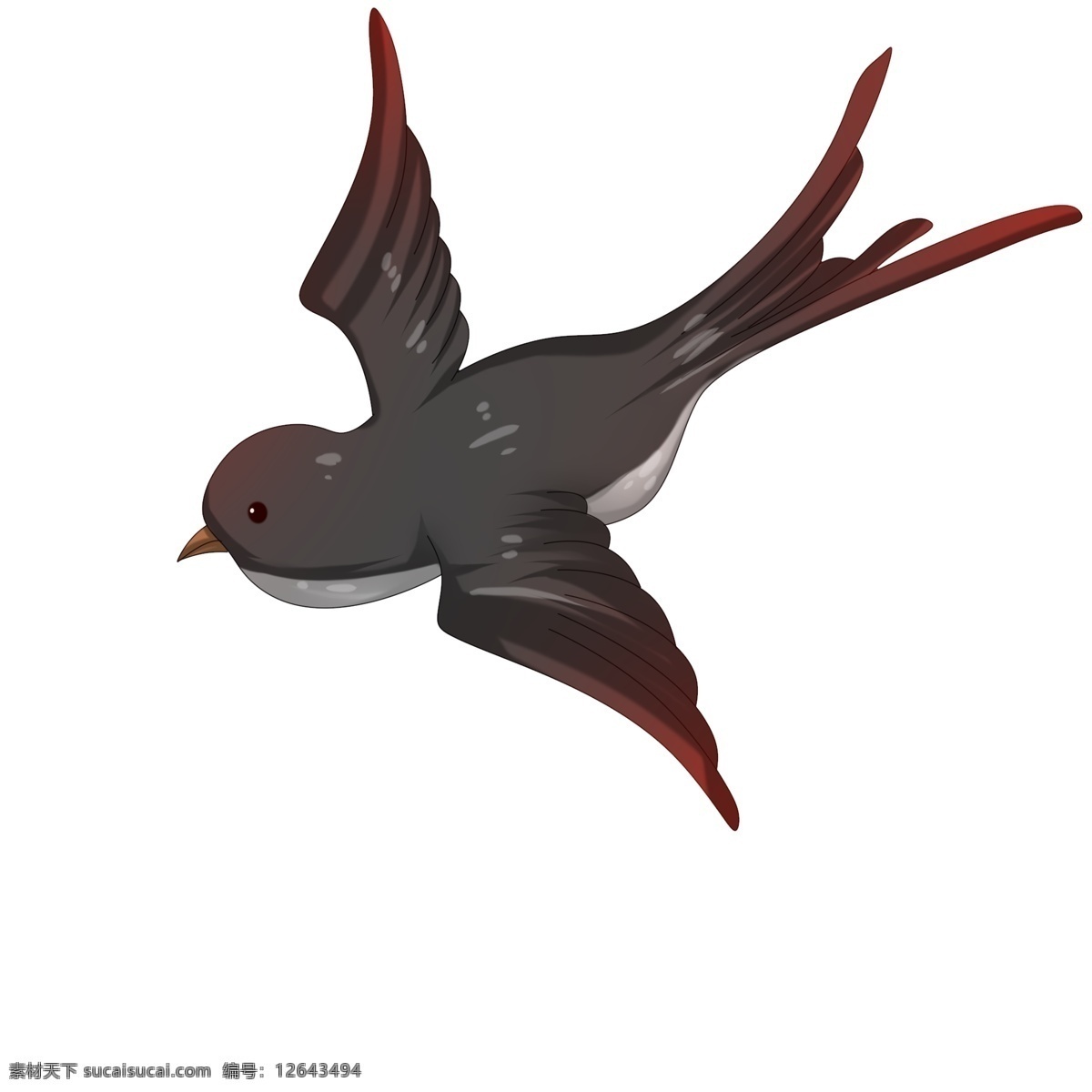 漂亮 燕子 手绘 插画 飞舞的燕子 可爱的燕子 手绘燕子 卡通燕子 漂亮的燕子 飞禽燕子 动物燕子