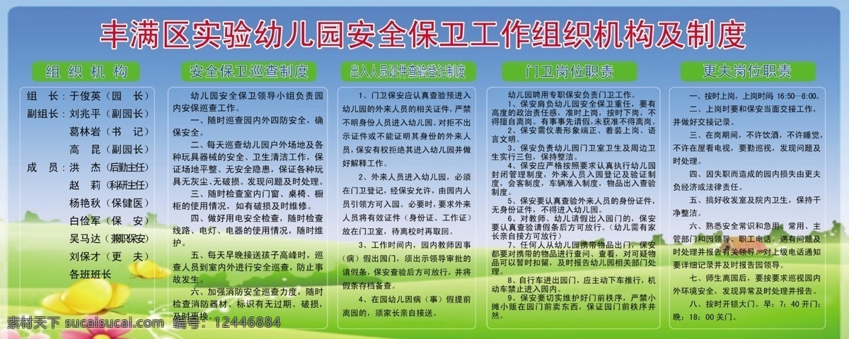 草丛 广告设计模板 幼儿园制度 源文件 展板模板 幼儿园 制度 模板下载 幼儿园宣传板 招贴制度 其他展板设计