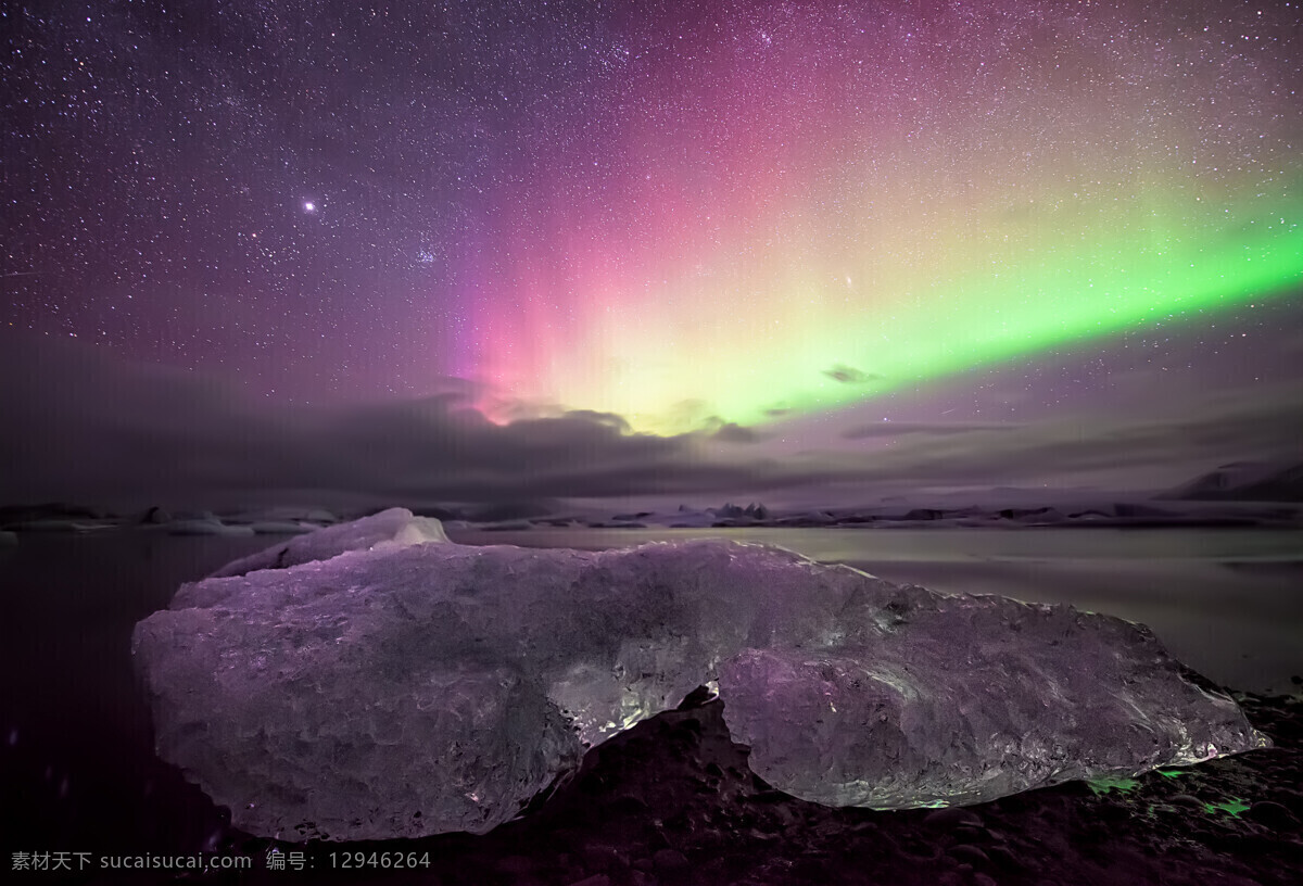 极光 光 夜景 彩色 北极 自然景观 山水风景