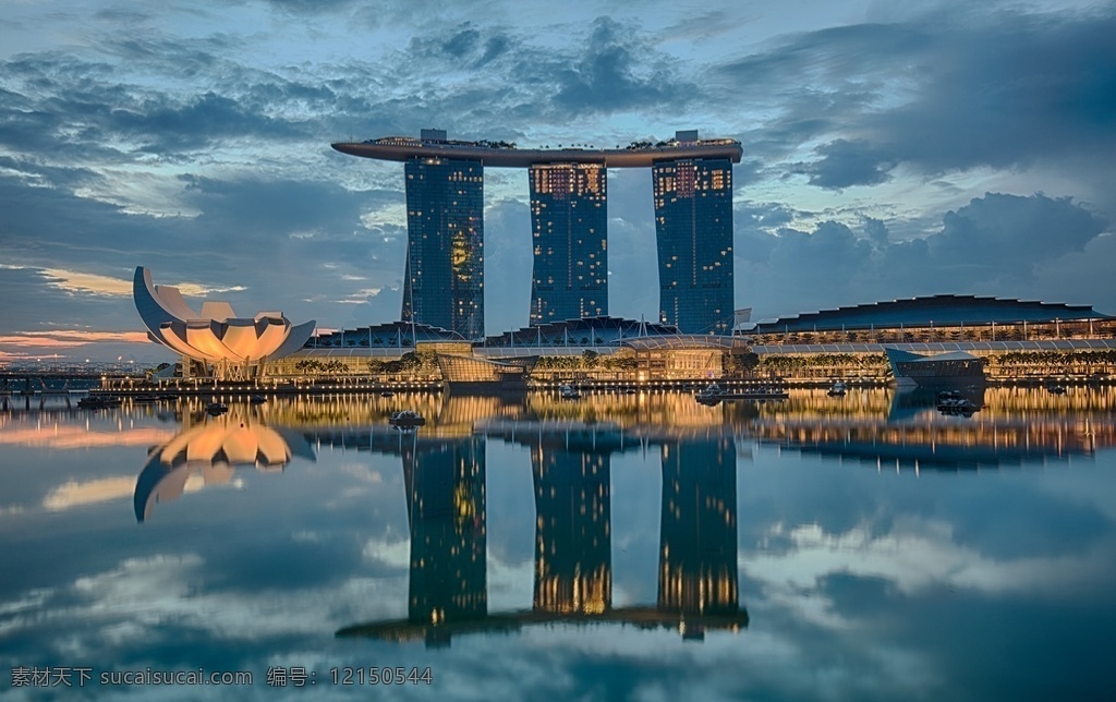 滨海 湾 金沙 酒店 新加坡 滨海湾 金沙酒店 全景 建筑 城市 地标 无边游泳池 自然景观 建筑景观