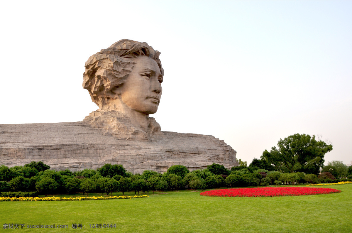 毛 主席 橘子 洲头 巨型 塑像 毛泽东 毛主席 毛主席像 毛主席石雕 橘子洲头 秀丽风景 旅游摄影 国内旅游