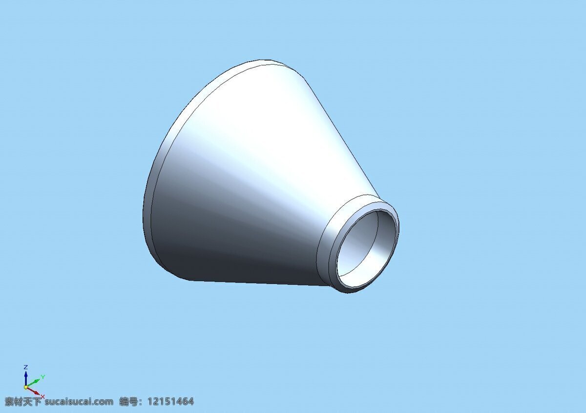 减速器 同心 dn100dn40 3d模型素材 电器模型