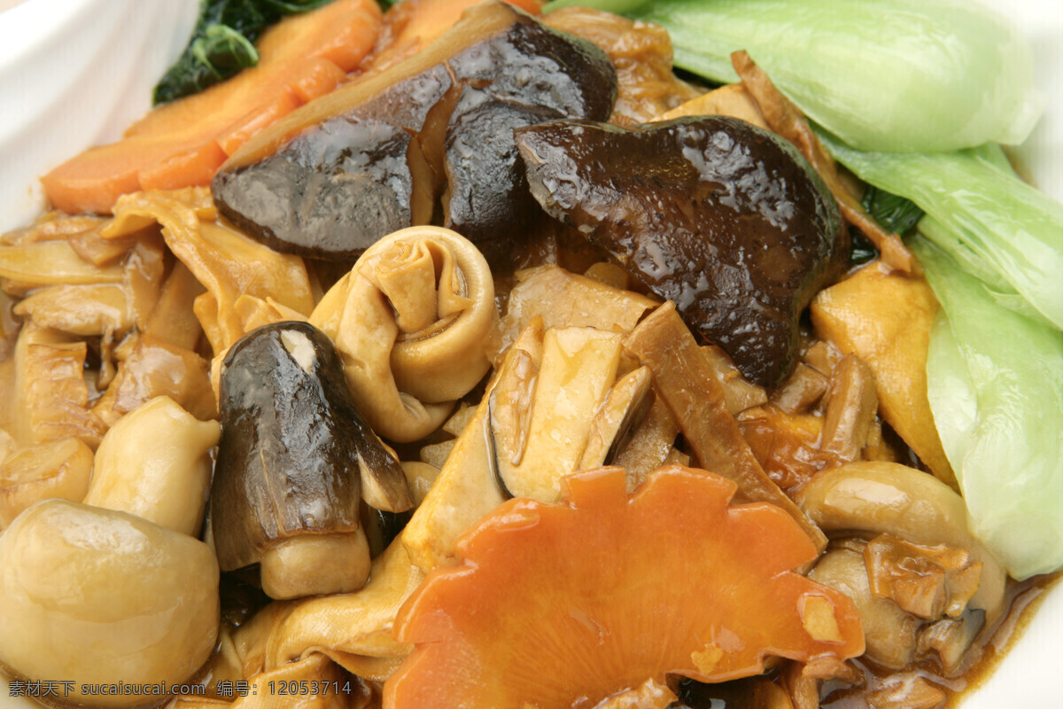 青菜蘑菇美食 青菜图 蘑菇 胡萝卜片 饭菜 肉卷菜 黑蘑菇菜 传统美食 餐饮美食