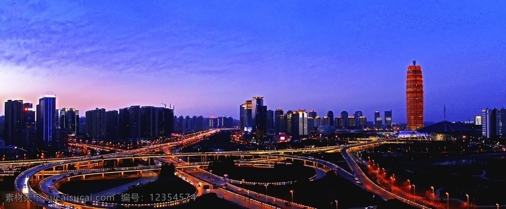 郑州 中央商务区 cbd 夜景 郑州夜景 大玉米 玉米楼 城市灯光 自然景观 建筑景观