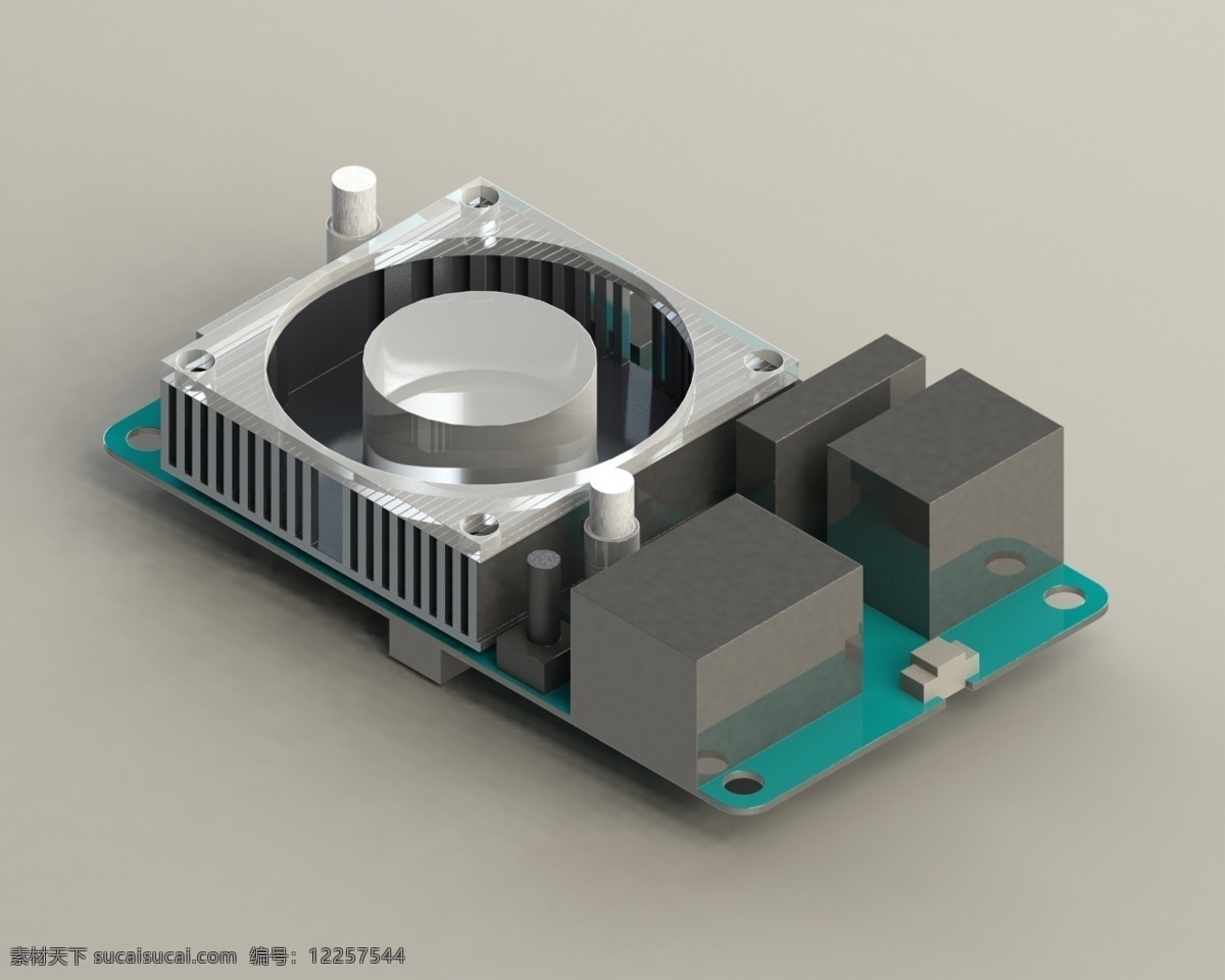 odroid 计算机 嵌入式 u3 处理器 微 3d模型素材 其他3d模型