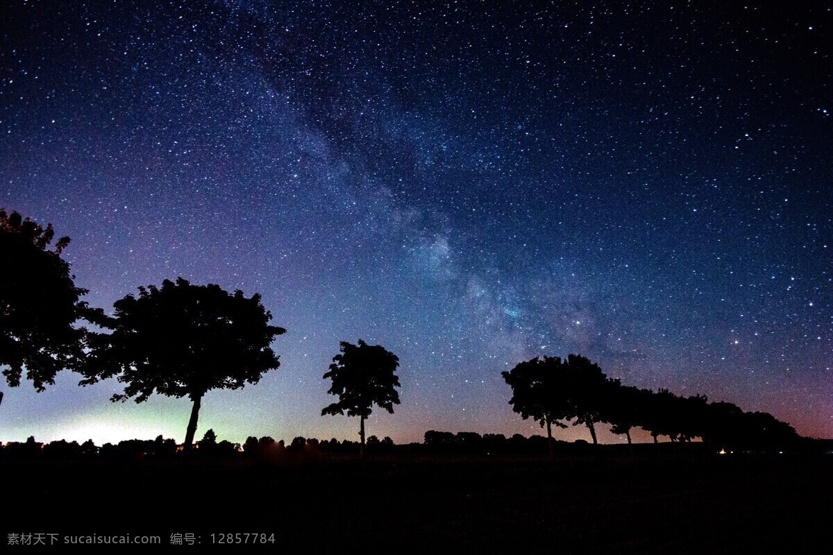 美丽的星空 星空 夜空 星星点灯 天空 晴空万里 夜晚 自然景观 自然风景