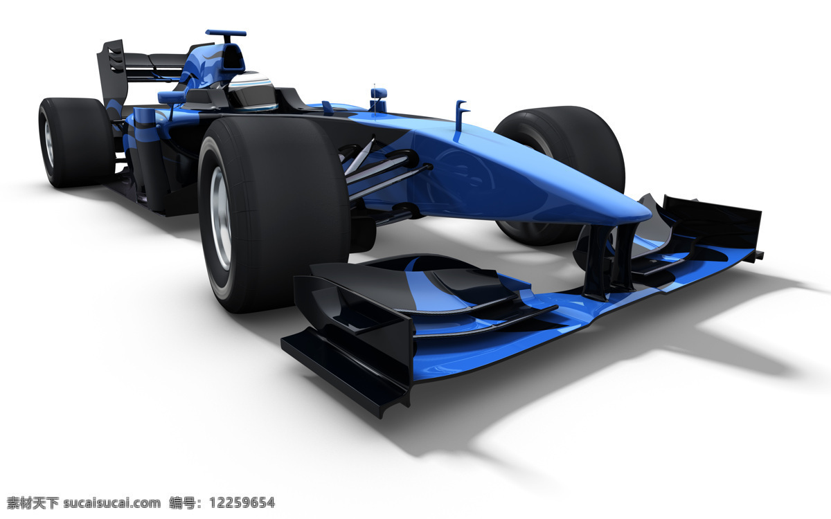 蓝色f1赛车 蓝色 赛车 f1 汽车 交通工具 3d汽车 现代科技 白色