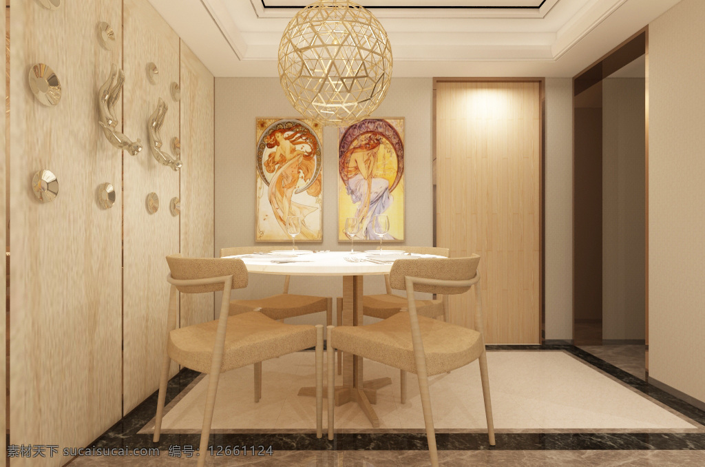 温馨 舒适 美式 餐厅 装饰装修 效果图 室内设计 3d模型 美式餐厅 餐厅效果图 美式风格 室内装修