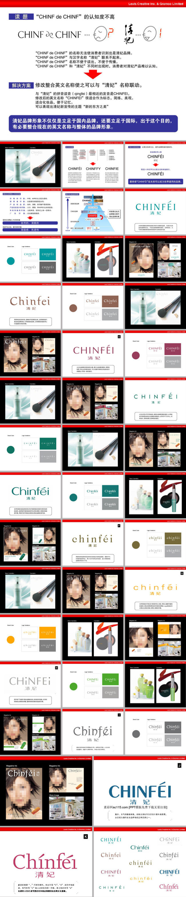 化妆品 推广 案例 模板 美女 女性 商务