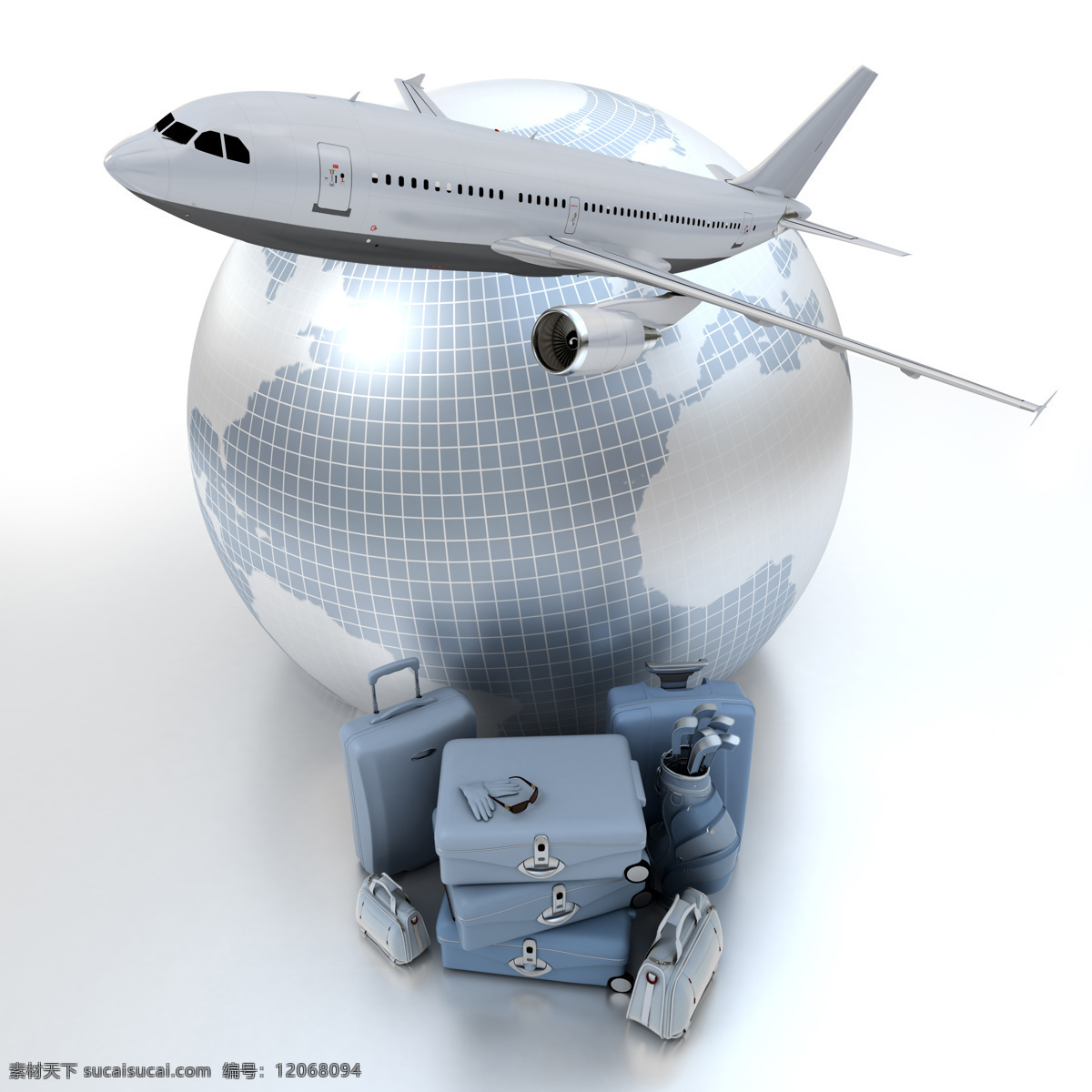 3d 3d设计 地球 飞机 货运 快递 全球 商务车 上 设计素材 模板下载 运输 矢量图 日常生活