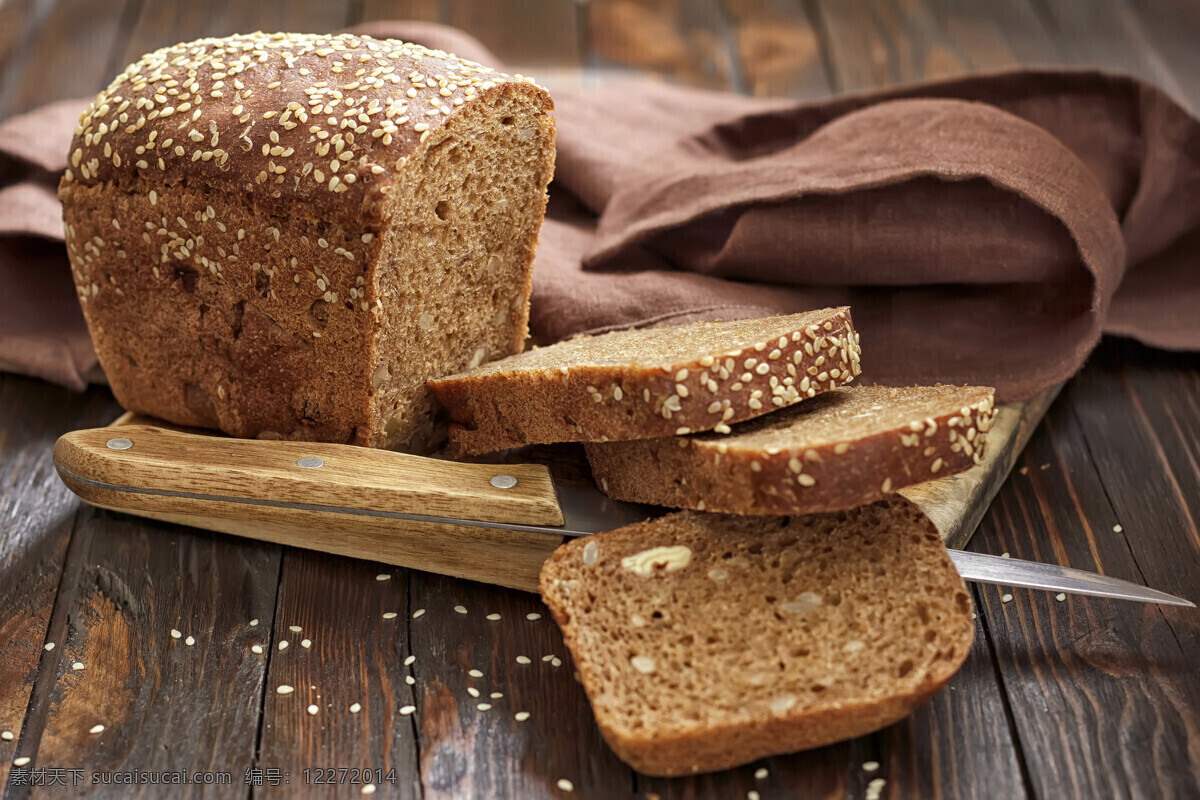 烤 面包 美食 烤面包 面包美食 刀 菜板 食材原料 餐饮美食