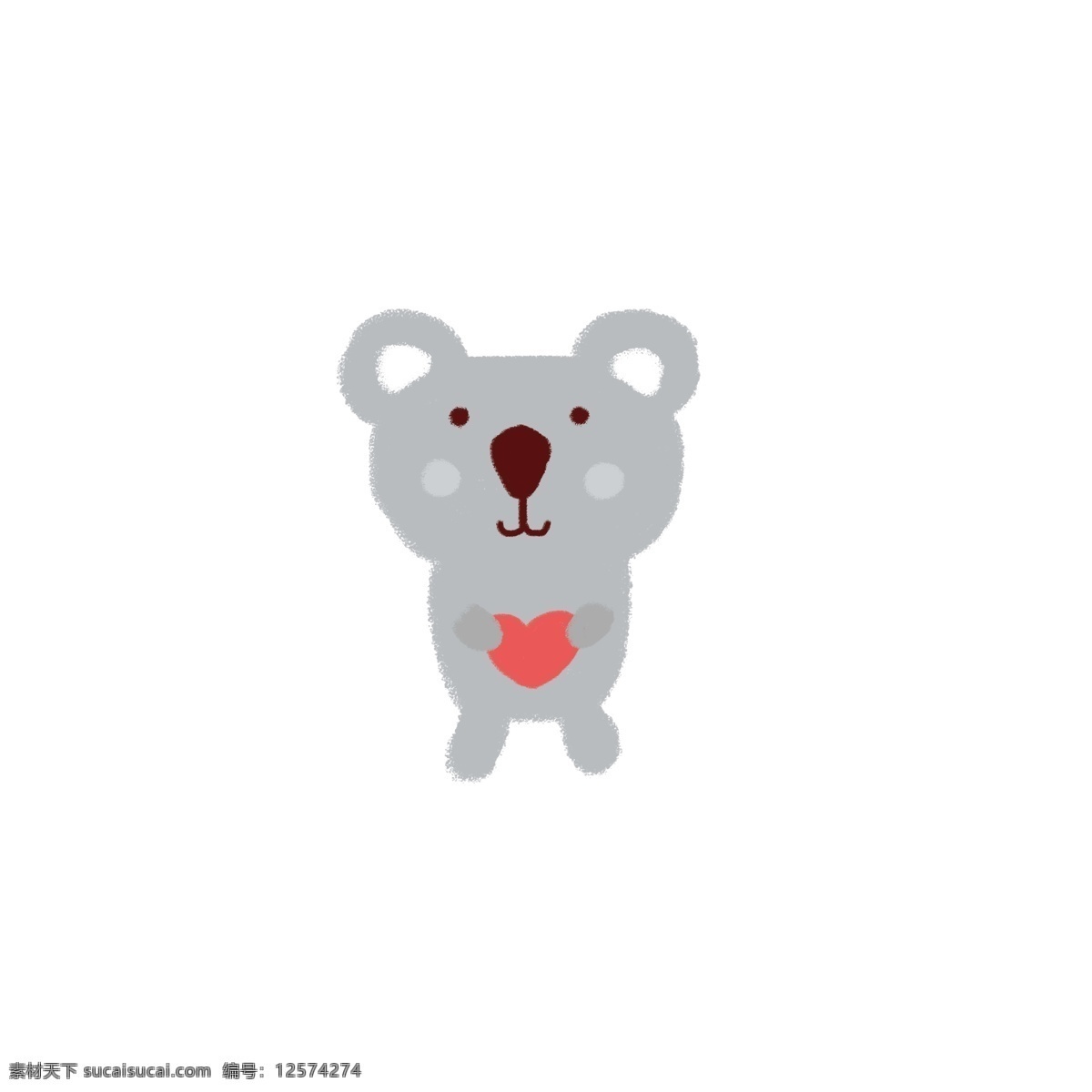 原创 手绘 动物 考拉 树袋熊 手绘动物 小动物 卡通动物 手绘卡拉 熊