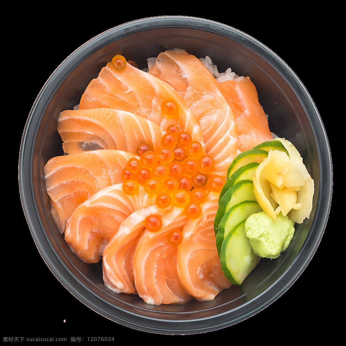 鲜美 三文鱼 日式 料理 美食 产品 实物 产品实物 日本美食 日式料理 鱼子酱 圆碗