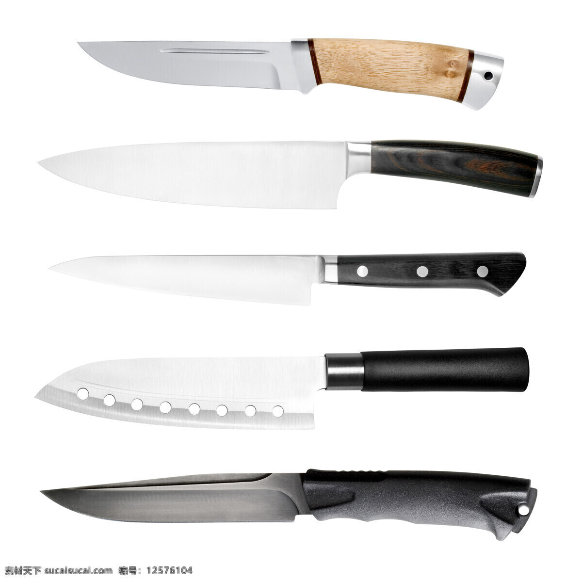 匕首菜刀摄影 匕首 菜刀 不锈钢刀具 厨房厨具 厨房用品 餐具厨具 餐饮美食 白色