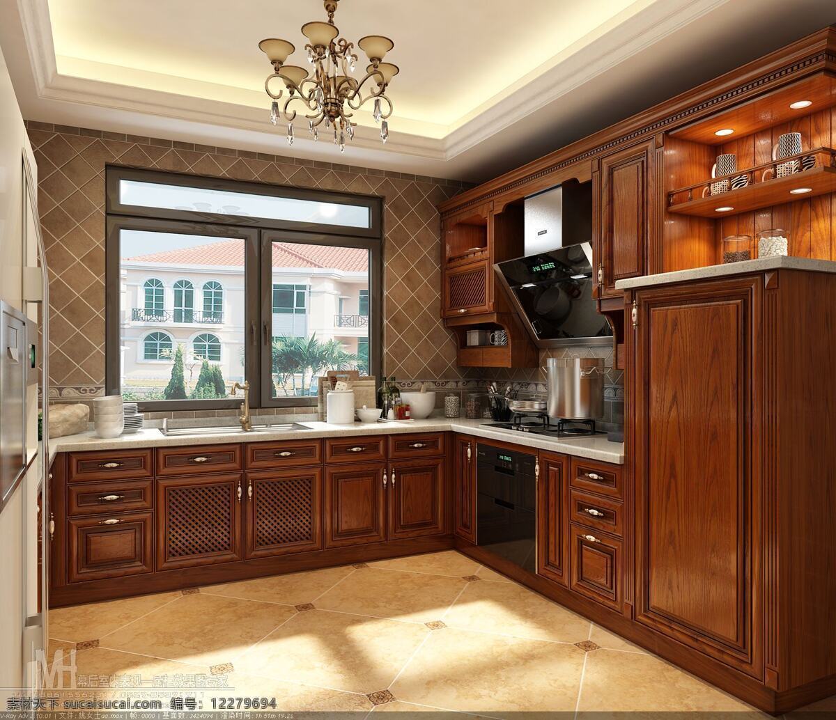 橱柜 效果图 橱柜效果图 厨房效果图 橱柜设计 厨房设计 环境设计 室内设计 黑色