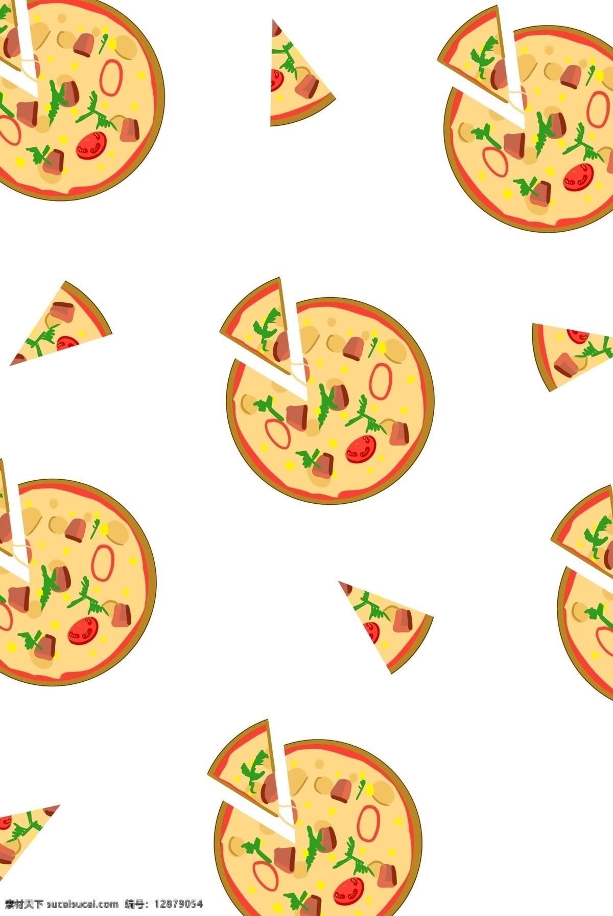 手绘 披萨 底纹 插画 底纹披萨 卡通插画 手绘插画 底纹插画 底纹图画 美味的披萨 水果披萨 好吃的披萨