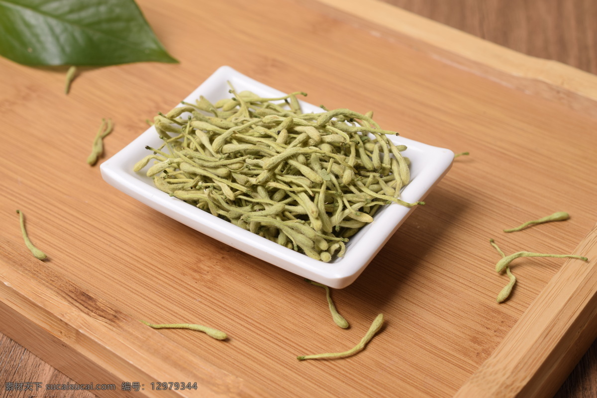 金银花茶 白底金银花 淘宝素材 金银花摄影