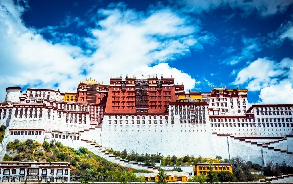 拉萨 布达拉宫全景 西藏风光 拉萨风光 转金桶 美丽西藏 美丽拉萨 旅游 祖国大好风光