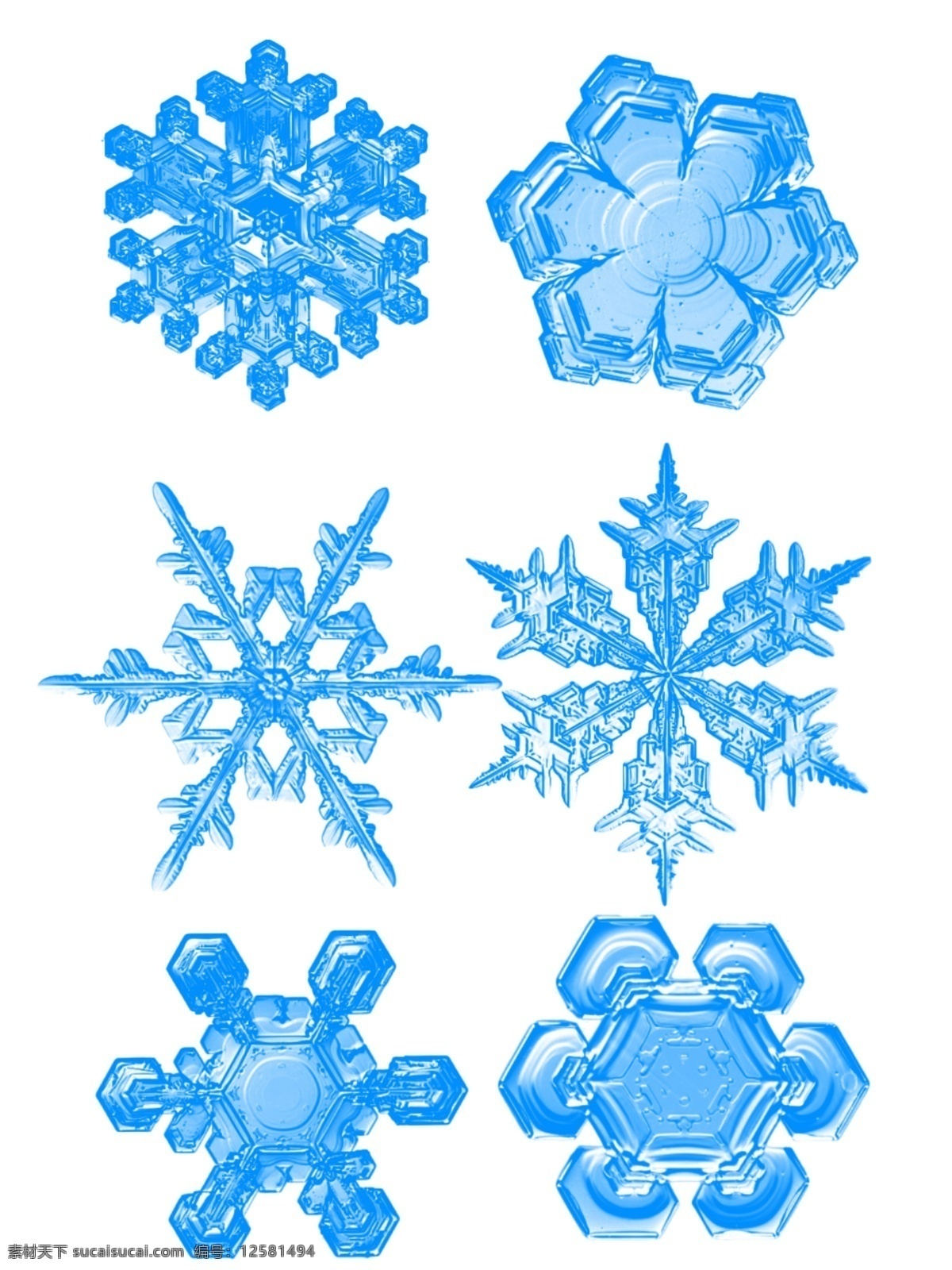 蓝色 渐变 雪花 漂浮 装饰 商用 装饰素材 简约 冬天 漂浮是 可商用 下雪