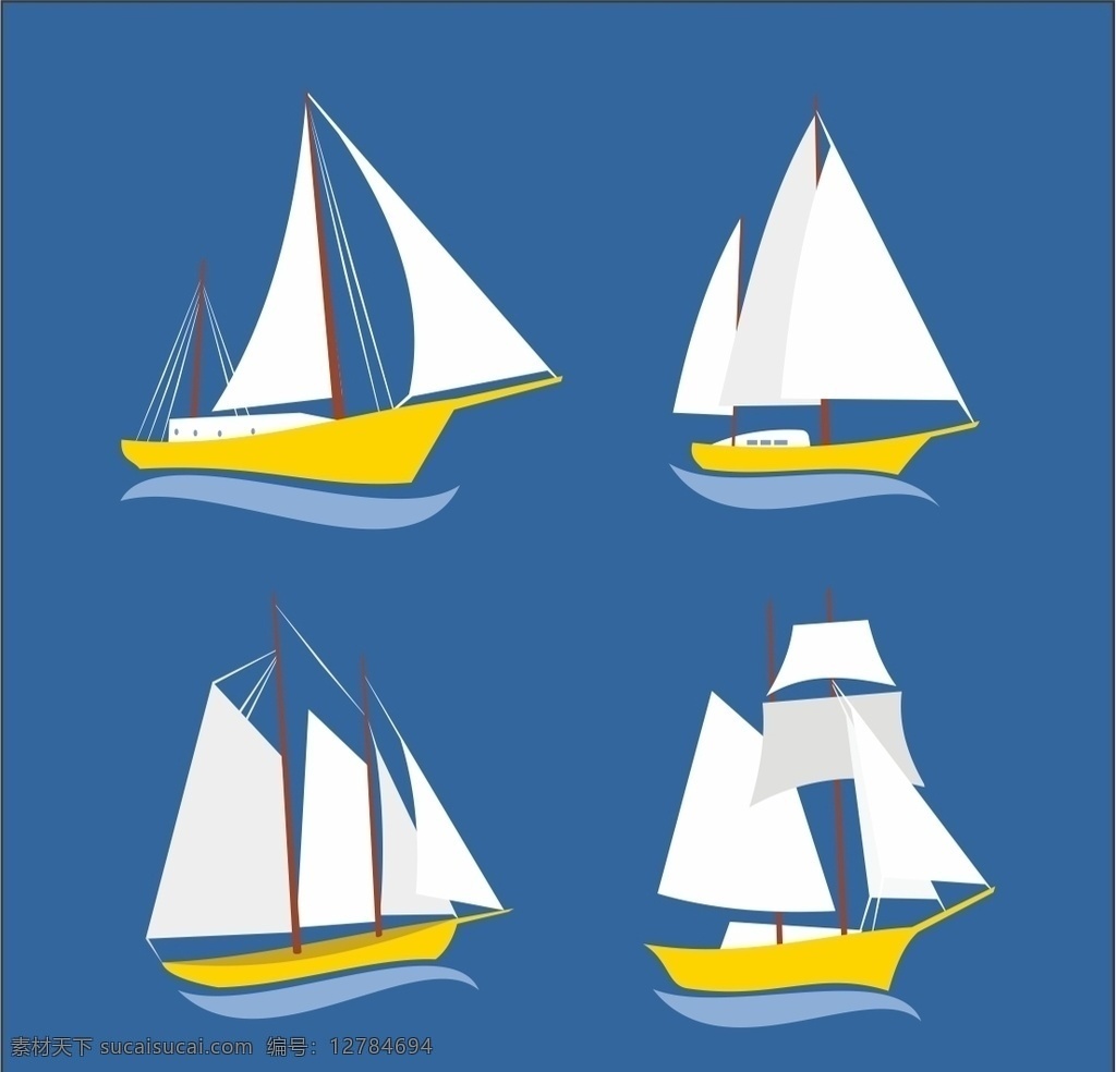 帆船图片 帆船 帆 船 海上交通 船舶 矢量 矢量素材 海上 交通