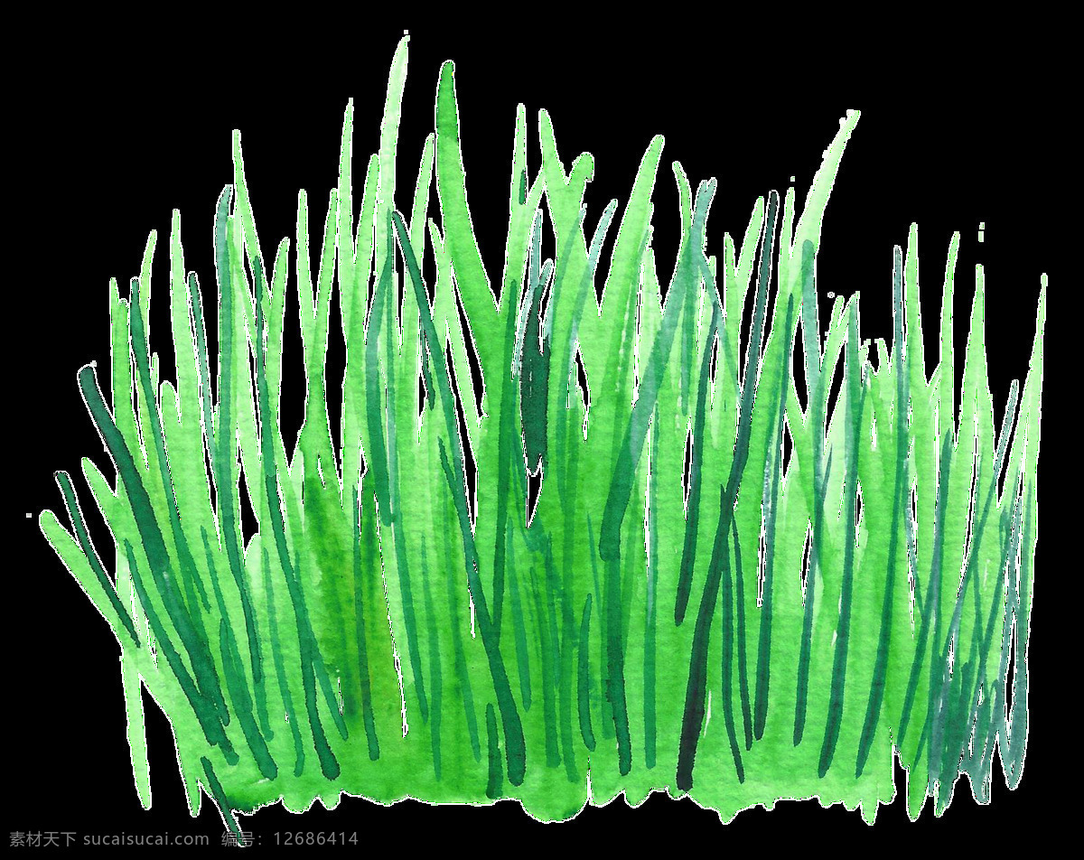 碧绿 草丛 透明 装饰 绿色 免扣素材 透明素材 植物 装饰图案