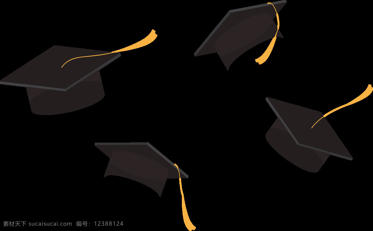 黑色 毕业 帽子 免 抠 透明 图 层 季 创意设计 人物 剪影 大学毕业 博士帽 毕业纪念册 大学毕业季 毕业海报元素 毕业典礼 毕业素材 免抠素材