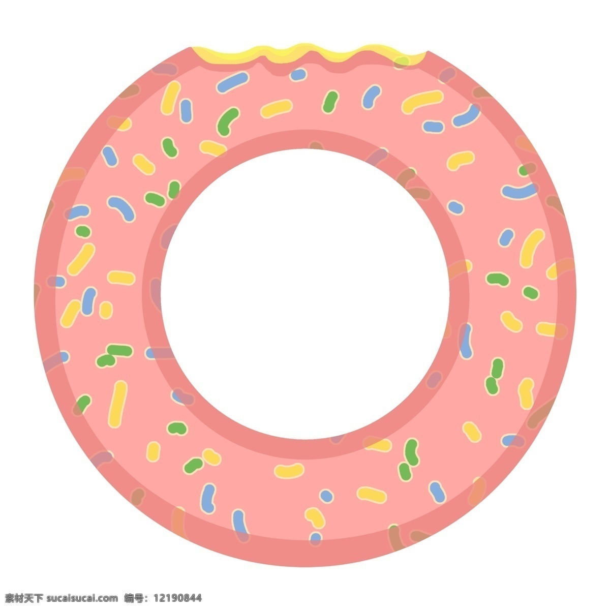 夏季 粉色 小 清新 甜甜 圈 游泳 游泳圈 可爱
