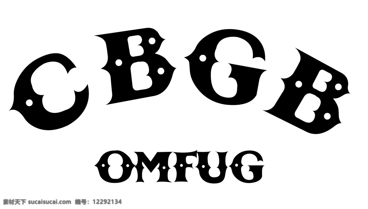 cbgb cbgb标识 标识为免费 白色