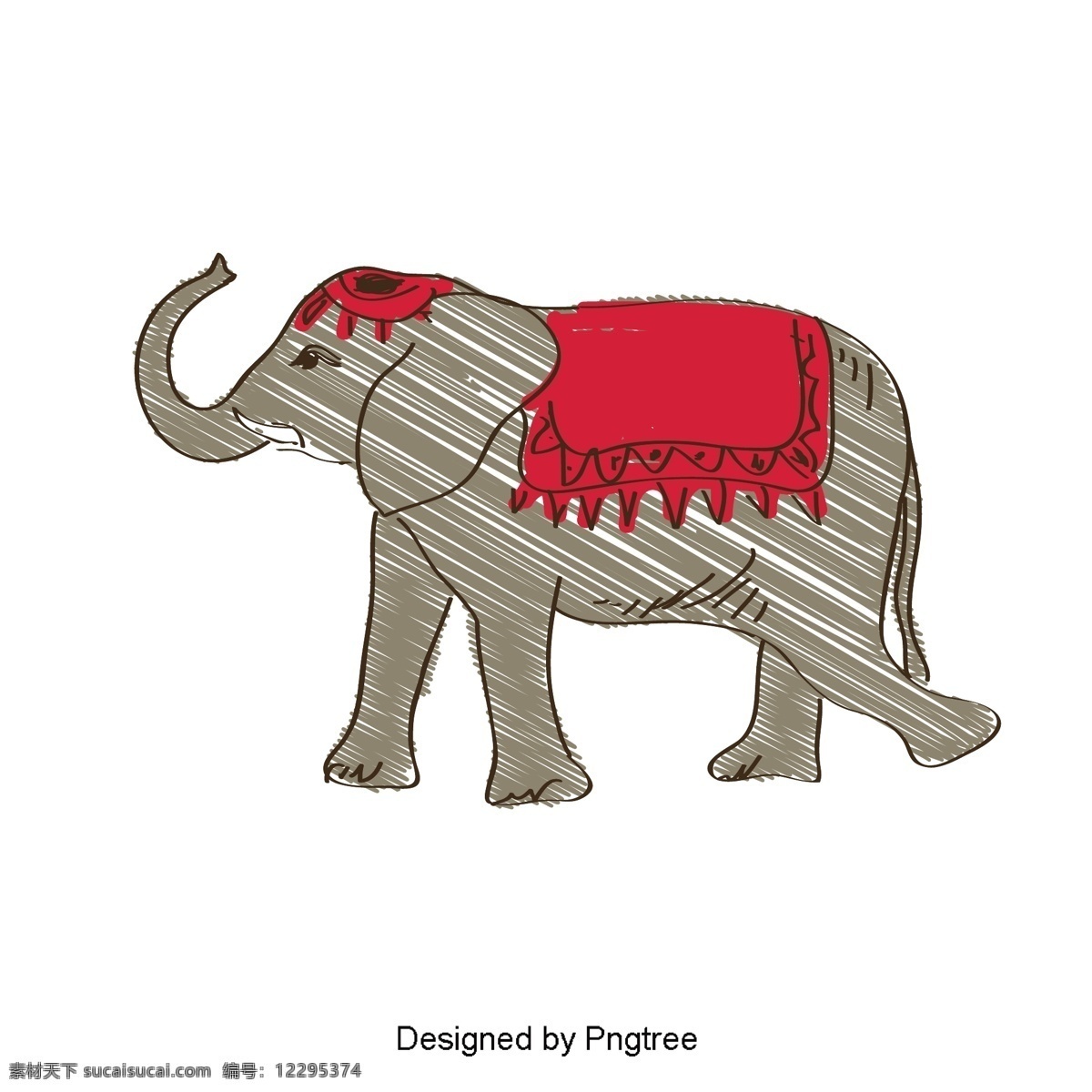 泰国大象插图 动物 大象 上帝 形象 粒子 插图