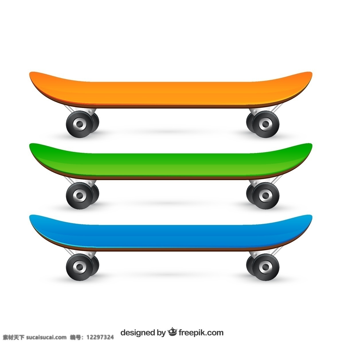 彩色 滑板 矢量 极限运动 滑板运动 体育用品 矢量图 格式 高清图片