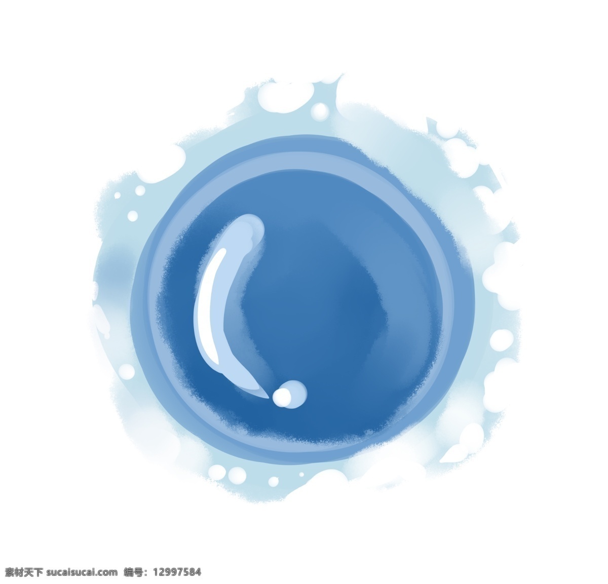 漂亮 蓝色 气泡 插画 泡泡