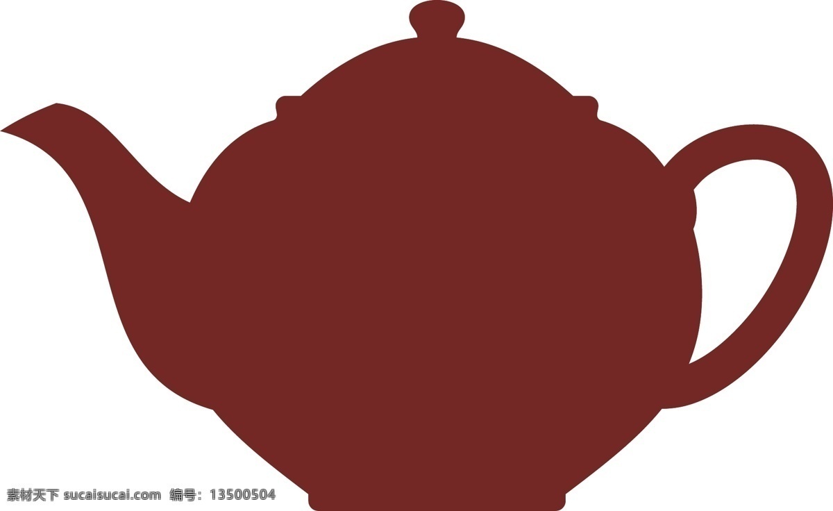 茶壶 剪影 中式茶壶 茶 矢量