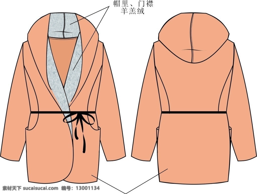 针织衫矢量图 针织面料 服装款式设计 矢量素材 其他矢量 矢量