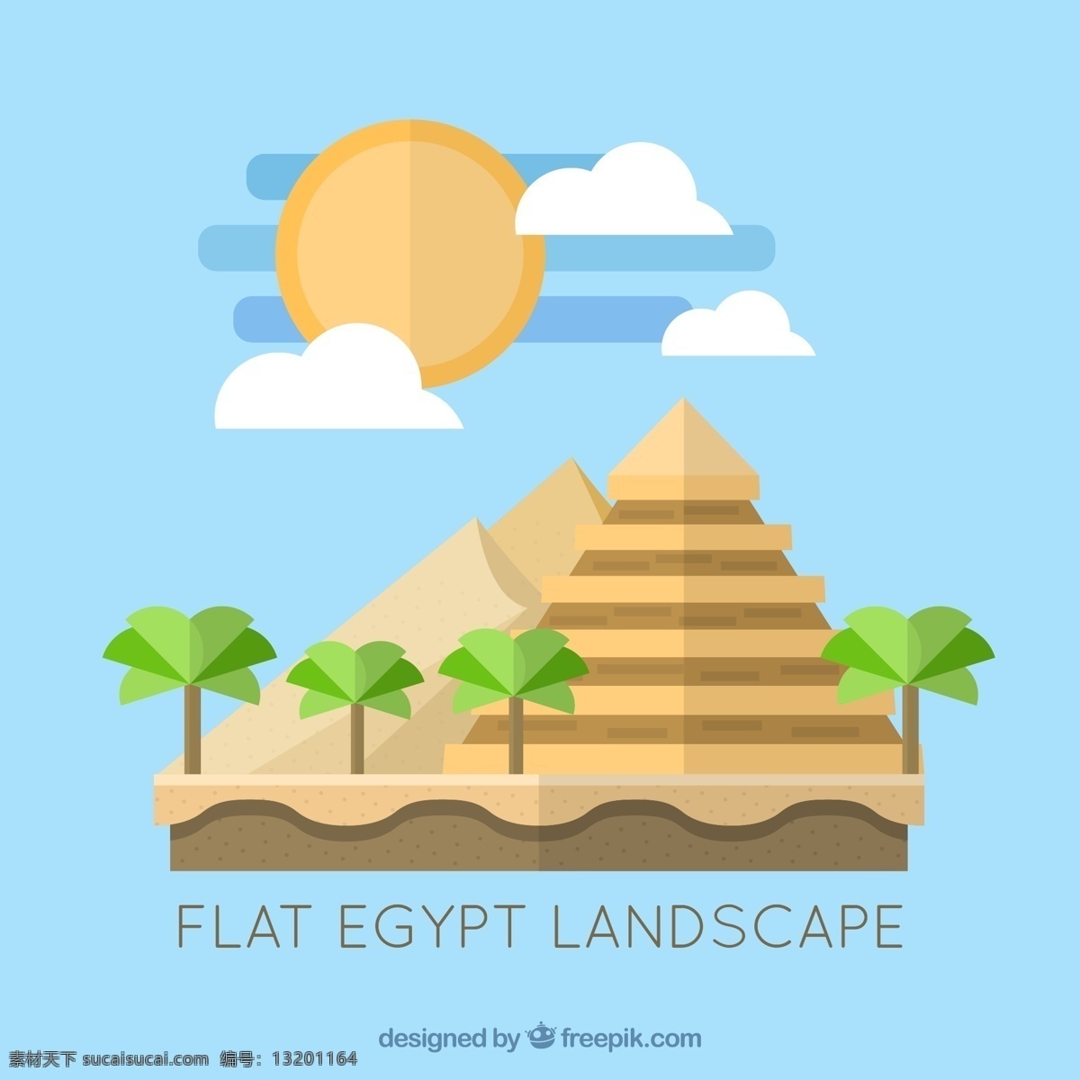 平埃及景观 风景 平原 沙漠 埃及 沙 金字塔 古埃及 绿洲 法老 吉萨