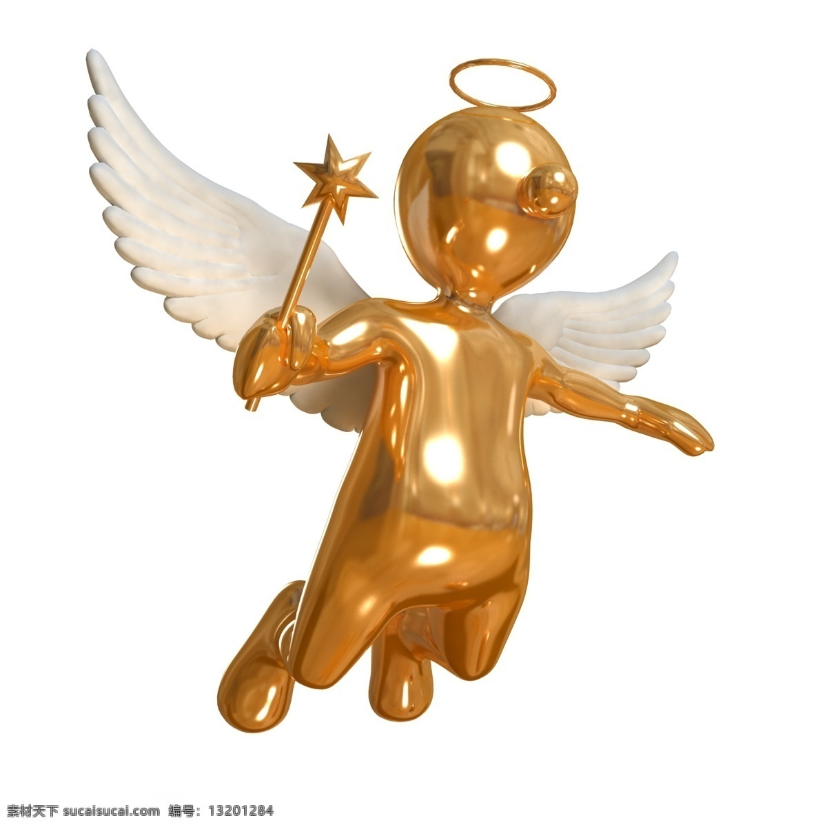 天使 小天使 爱情天使 精灵 金色天使 翅膀 幸运之星 3d小人 金色小人 3d人物 3d设计