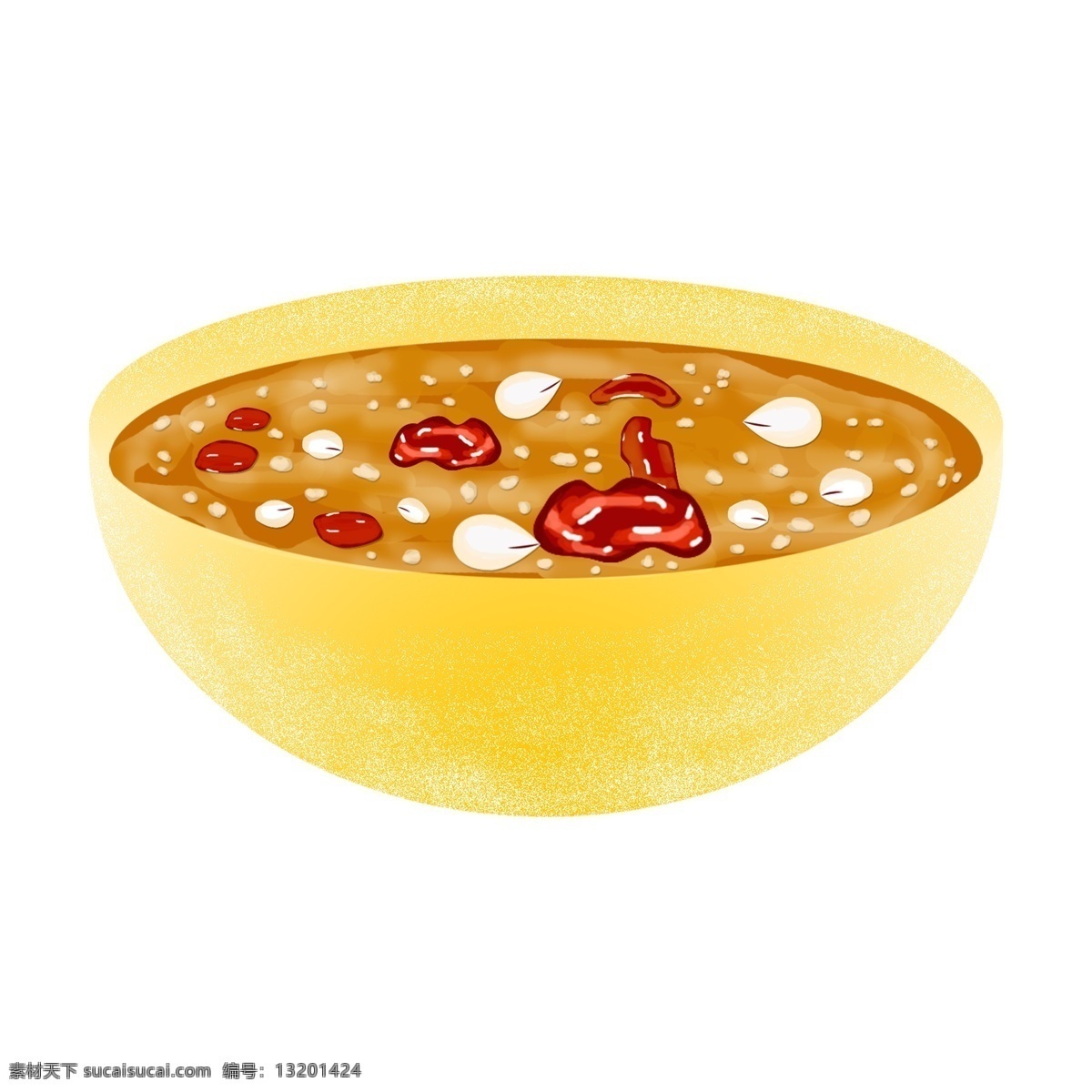 黄色 美食 腊八粥 免 抠 元素 食物元素 美味 美食素材 手绘食物 手绘美味元素