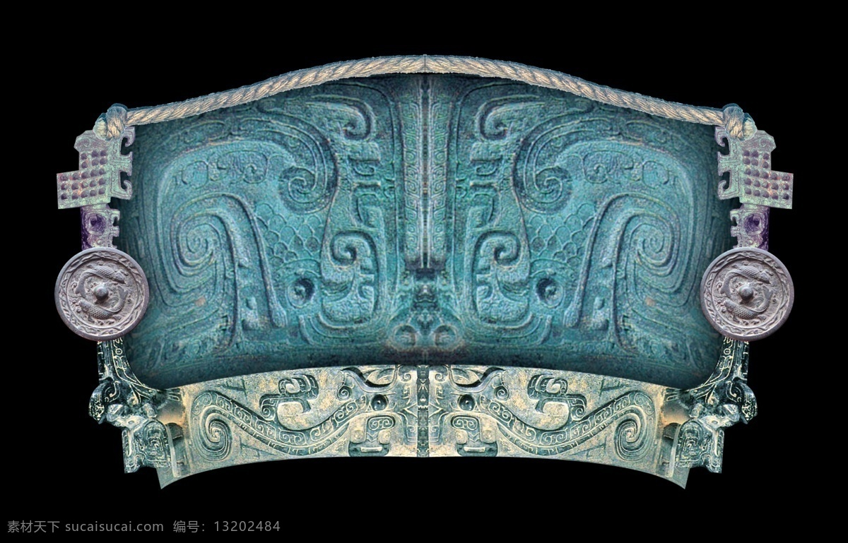 古代 器皿 图案 中国传统花纹 古典花纹 分层素材 古典图案 海报素材图案 黑色