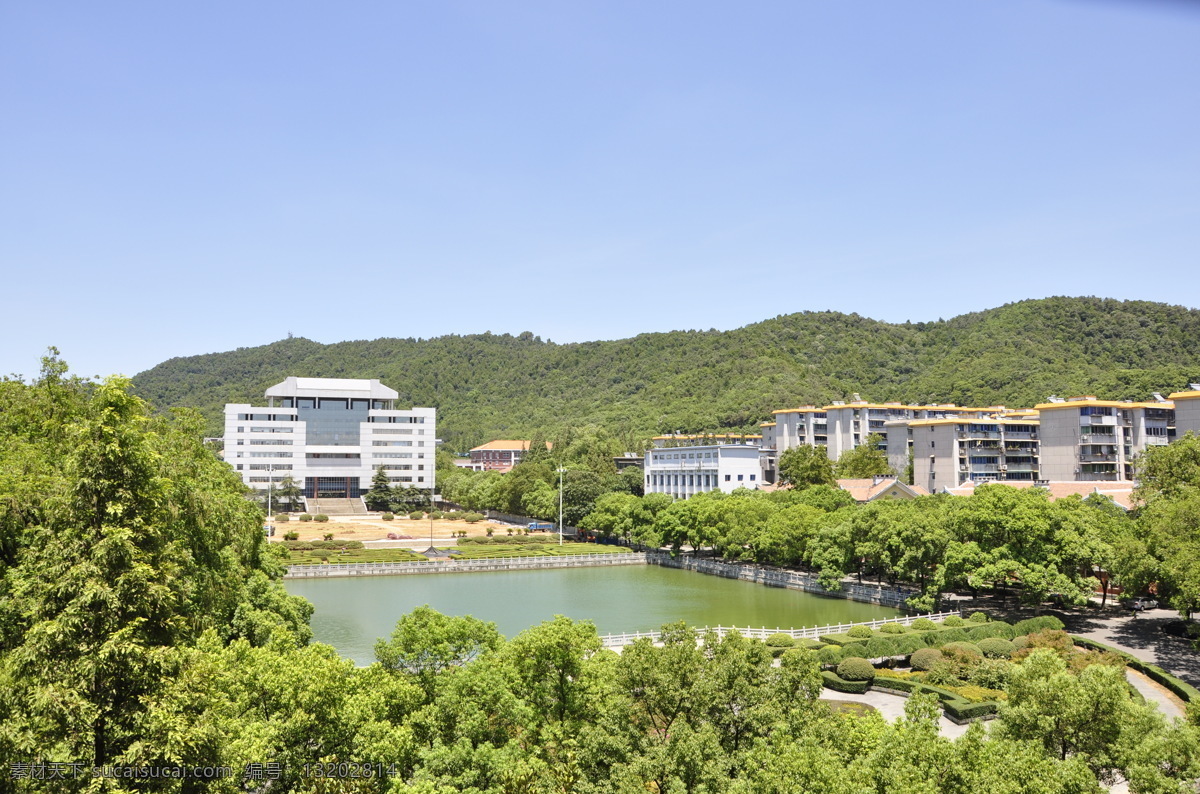 中南大学校园 岳麓山 中南大学 校园 老校区 图书馆 建筑景观 自然景观