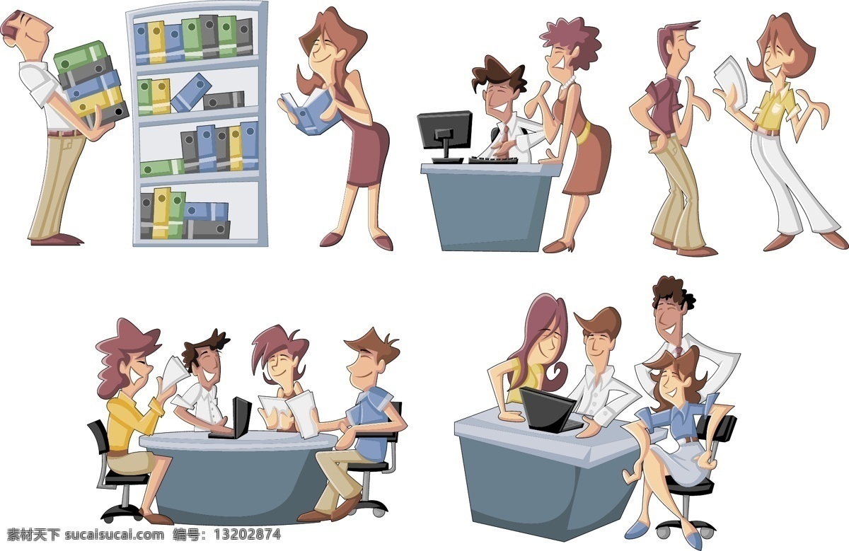 卡通人物 职业人物 学生 秘书 职业女性 白领 团队 商务人物 插画 生活人物 手绘人物 简笔画 动漫角色 人士 商业插图 矢量 人物图库