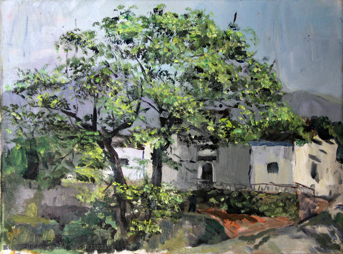 自然风光 油画 背景 无框画 装饰画 挂画 壁画 绘画艺术 书画文字 文化艺术