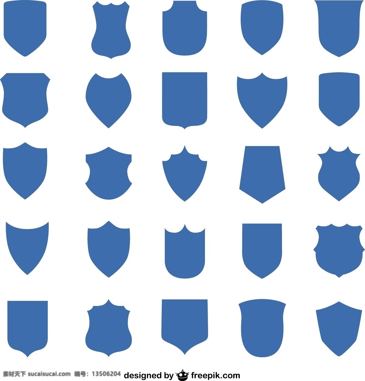 蓝盾集 复古 徽章 盾 蓝 图形 图形设计 元素 旧 复古徽章 波峰 设计元素 符号 历史 年份 白色