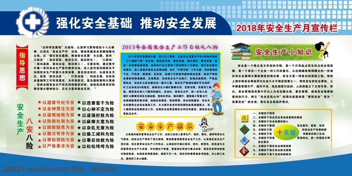 安全生产展板 安全月 安全生产 安全生产月 安全生产知识 展板模板