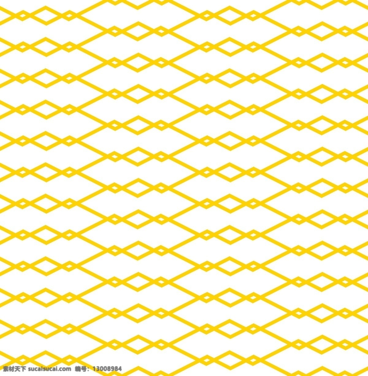 黄色 小 菱形 鱼骨 图案 矢量 背景 卡通 规律 无缝 四方 连续 平铺 几何线条