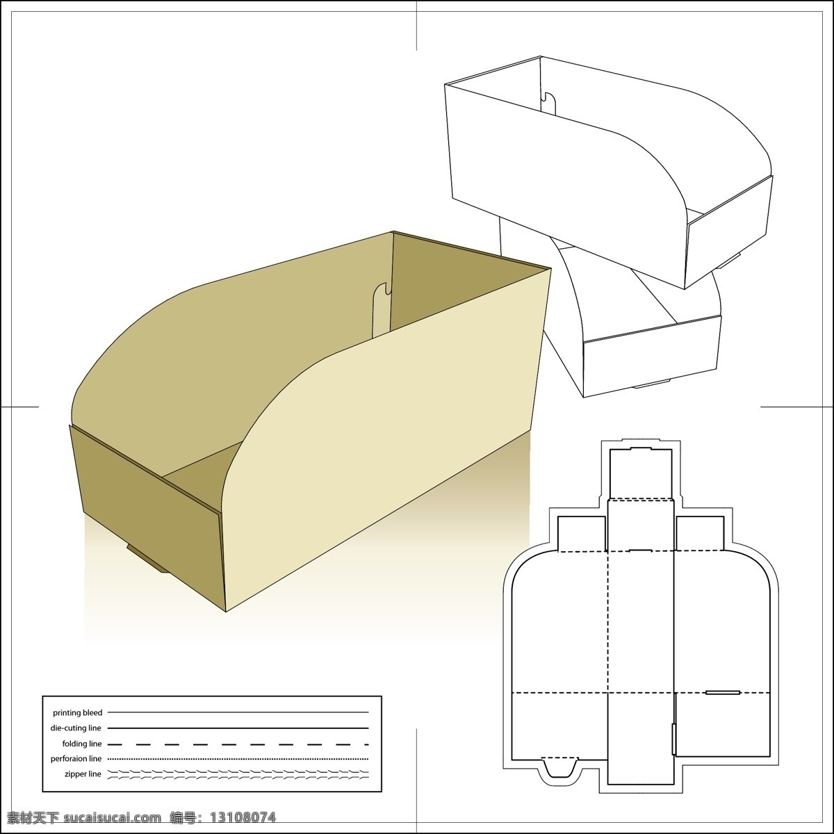 矢量 包装 模板 版式 包装盒 包装箱 刀版 矢量素材 异形板 纸盒 模切板 印刷版 矢量图